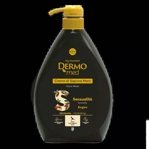 Mydło w płynie Crema di Sapone Mani Argan 1l - Dermomed włoskie arganowe