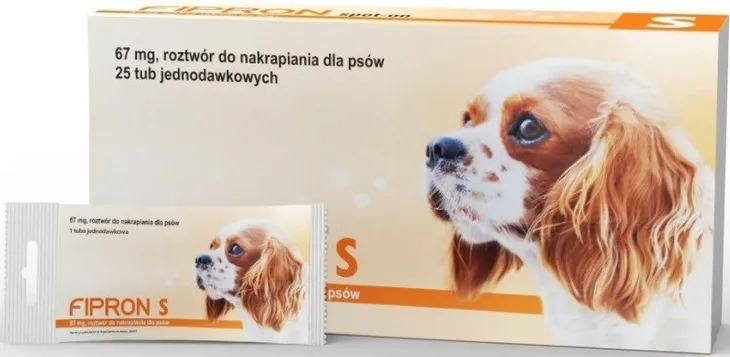 FIPRON Krople na pasożyty Kleszcze i Pchły dla Psa S
