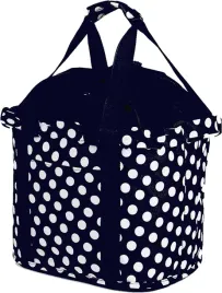 skladana-torba-koszyk-do-roweru-uchwyt-granatowy-groszki