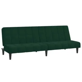 sofa-rozkladana-2-osobowa-z-aksamitu-ciemnozielona-200x845x69-cm
