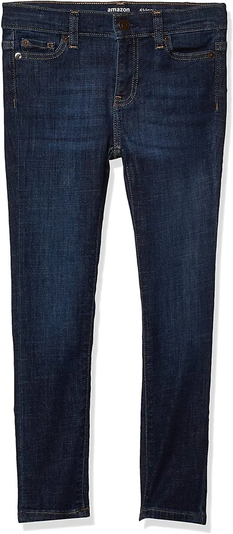 dziewczece-jeansy-amazon-essentials-granat-6-slim-stan-nowy