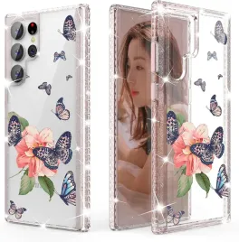 etui-przezroczyste-brokat-motyle-do-samsung-galaxy-s22-ultra