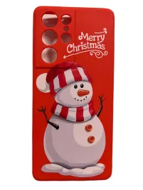 etui-swiateczne-do-samsung-galaxy-s21-ultra-5g-balwanek-2x-folia-ochronna