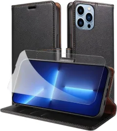 zestaw-etui-z-klapka-do-iphone-13-pro-max-czarne-z-ekoskory-szklo-hartowane