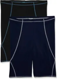 find-men-s-bermuda-shorts-2-pack-multicolored-navy-black-eu-m