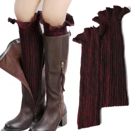 ocieplacze-do-butow-na-nogi-dzianina-welna-bordo