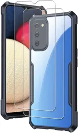 etui-do-samsung-galaxy-a03s-case-czarna-ramka-2x-szklo-hartowane