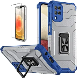 etui-case-do-samsung-galaxy-a12-5g-bezbarwne-plecki-fioletowa-ramka-ring