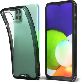 etui-pokrowiec-do-samsung-galaxy-a22-5g-bezbarwne-plecki-szara-ramka-case
