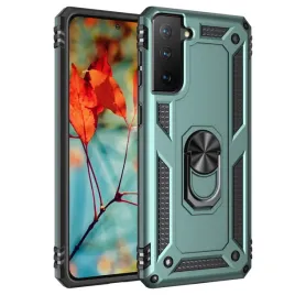 etui-do-samsung-galaxy-s21-ultra-z-ringiem-na-palec-case-czarno-zielone
