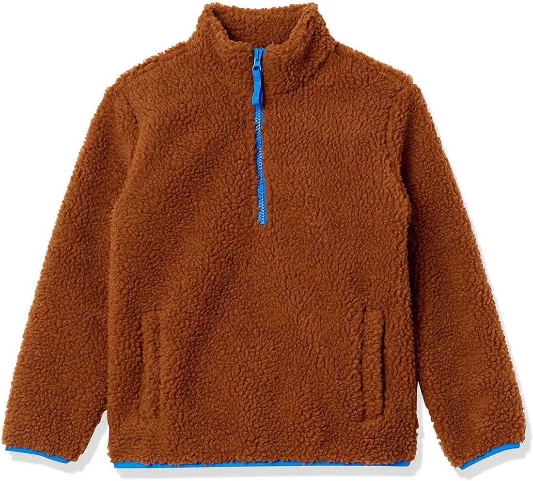 kurtka-teddy-mis-amazon-essentials-polar-8-lat-brazowa-stan-nowy