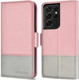 etui-z-klapka-do-samsung-galaxy-s21-ultra-rozowe-szare-z-tkaniny-sm-g998