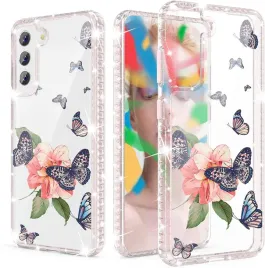 przezroczyste-etui-do-samsung-galaxy-s22-case-kwiaty-motyle