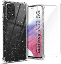 etui-do-samsung-galaxy-a53-5g-silikonowy-brokatowy-2x-szklo-hartowane