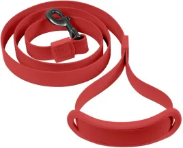 smycz-czewona-duzy-pies-dlugosc-14m-pvc-nylon-wodoodporna-treningowa