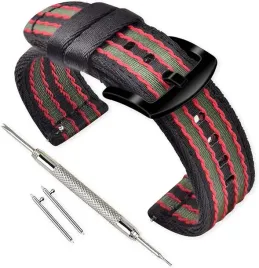 pasek-do-zegarka-ciemne-kolory-nylon-uniwersalny-teleskopowy-24mm