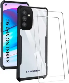 etui-do-samsung-galaxy-m52-plastik-ramka-czarna-plecki-wytrzymaly-2x-szklo