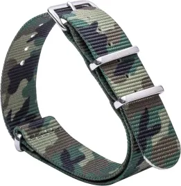 pasek-do-zegarka-zielony-nato-nylon-uniwersalny-srebrna-klamra-20mm