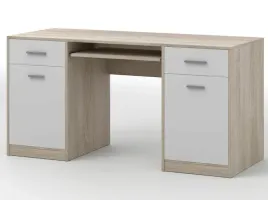 biurko-komputerowe-szkolne-dwustronne-duze-150cm-szuflady-biale-dab-lucas