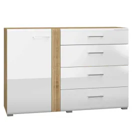 komoda-szafka-dzrwi-szuflady-biala-polysk-dab-atrisan-mdf-134-cm-capri