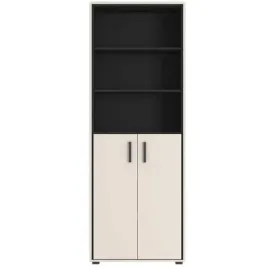 regal-biurowy-czesciowo-zamykany-kaszmir-czarny-matowy-premium-80cm-brent-3