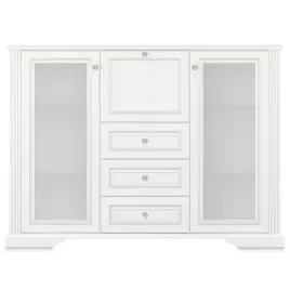 komoda-z-witryna-klasyczna-sosna-sniezna-frezowana-premium-161-cm-windsor