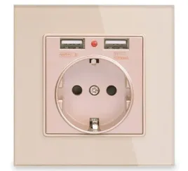 gniazdko-szklane-z-2x-usb-zlote-kontakt-puszka