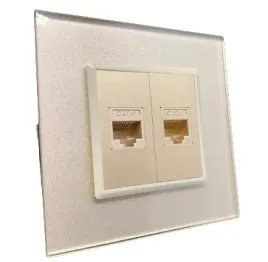 gniazdo-gniazdko-lan-rj45-podwojne-szklane-zlote