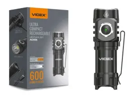 Zdjęcie produktu Latarka Videx mocna taktyczna wojskowa VLF-A055 600LM wodoodporna