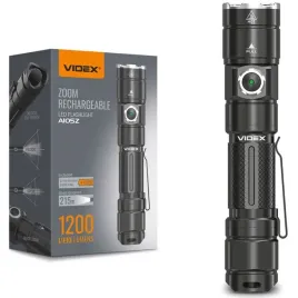 Zdjęcie produktu Latarka ręczna Videx mocna odporna 1200 lm aku led A105Z 215m wojskowa