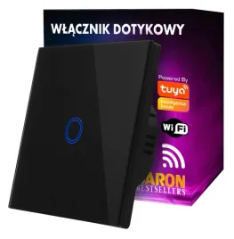 wlacznik-dotykowy-swiatla-czarny-szklany-pojedynczy-wifi-rf-tuya-smart-life