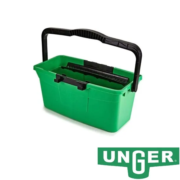Wiadro do mycia szyb UNGER z uchwytami na akcesoria 12L QB12B