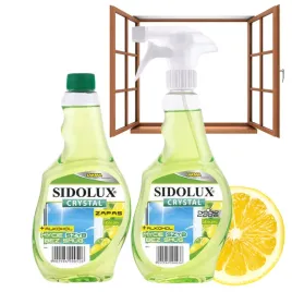 sidolux-plyn-do-mycia-szyb-i-luster-2-pack-rozpylacz-zapas-lemon-1l