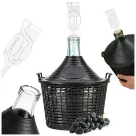 balon-na-wino-10l-cydr-w-koszu-gasior-do-wina-10-l-zestaw-korek-rurka