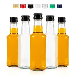 10x-male-butelki-monopolowe-200-ml-zakretki-na-nalewki-syropy-ocet-oliwe