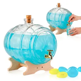 szklana-beczulka-5-l-z-kranikiem-na-alkohol-wino-poncz-drewniany-stojak