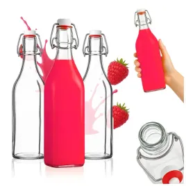 5x-butelka-szklana-na-soki-nalewki-wino-cydr-lemoniade-wode-z-korkiem-500ml