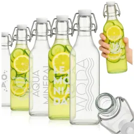 5x-butelki-na-nalewki-wode-lemoniade-sok-1l-kwadrat-z-grawerem-korek-mech