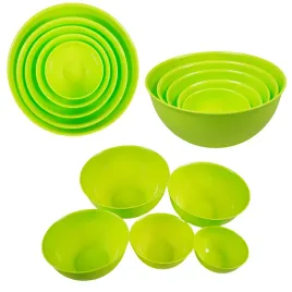 miska-miski-05-5-l-kuchenne-zielone-plastikowe-komplet-zestaw-5-sztuk