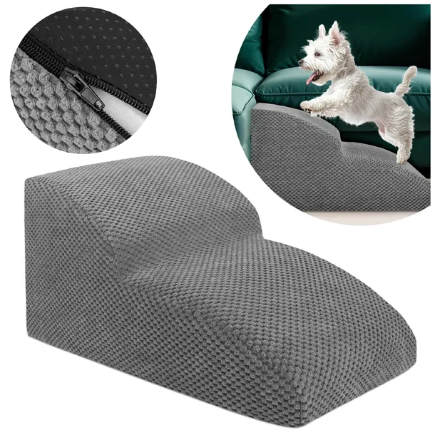 SCHODKI DLA PSA DO WCHODZENIA PODEST 2 STOPNIE 30 CM ŁAGODNE STABILNE RAMPA