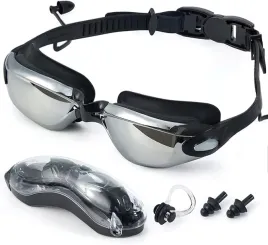 okulary-do-plywania-pazzlas-unisex-lustrzane-zatyczki-zestaw
