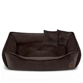 legowisko-dla-psa-marco-z-poduszkami-velvet-kanapa-premium-90x60-brazowa