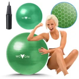 pilka-fitness-zielona-65cm-pompka-do-cwiczen-rehabilitacji-ciazowa