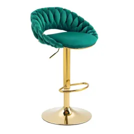 hoker-regulowany-krzeslo-barowe-farviso-zielony-elegancki-loft