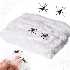 sztuczna-pajeczyna-siec-pajecza-halloween-dekoracja-domu-2-pajaki-xl-60g