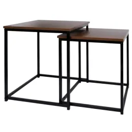 2szt-stolikow-kawowych-czarno-brazowe