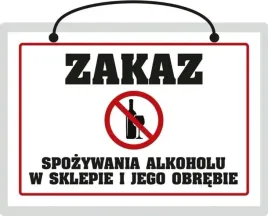 tablica-laminowana-a5-zakaz-spozywania-alkoholu