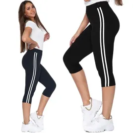 sportowe-legginsy-damskie-3-4-klasyczne-getry-czarne-z-lampasem-moraj-l-xl
