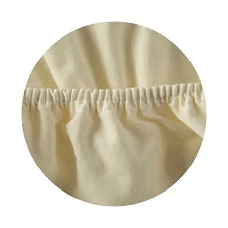 PRZEŚCIERADŁO JERSEY DO ŁÓŻECZKA 180x90 BAWEŁNA - kremowy