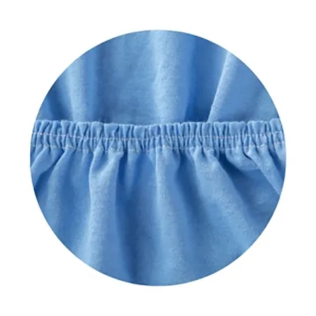 PRZEŚCIERADŁO JERSEY DO ŁÓŻECZKA 160x80 BAWEŁNA - niebieski